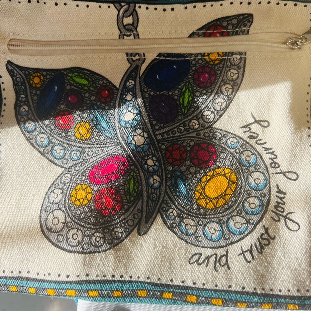 Brighton Jewel Heart Graphic Tote - Multicolor - Picture 7 of 7